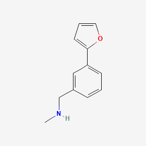 molecular formula C12H13NO B1342225 N-[3-(2-呋喃基)苯甲基]-N-甲胺 CAS No. 857284-27-6