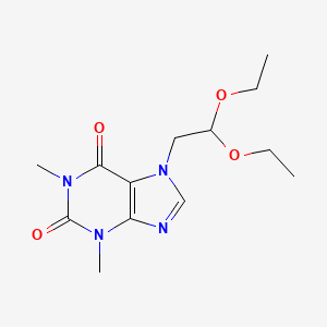 molecular formula C13H20N4O4 B13422255 7-(2',2'-Diethoxyethyl)theophylline 