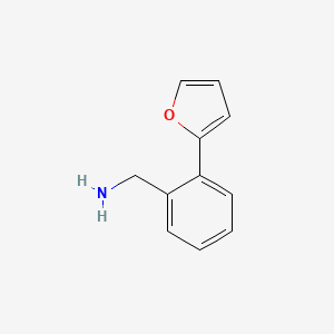 molecular formula C11H11NO B1342226 [2-(2-呋喃基)苯基]甲胺 CAS No. 771573-25-2