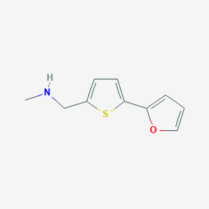 molecular formula C10H11NOS B1342232 N-{[5-(2-呋喃基)噻吩-2-基]甲基}-N-甲胺 CAS No. 869901-16-6