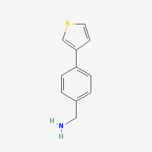 molecular formula C11H11NS B1342233 (4-Thien-3-ylphenyl)methylamine CAS No. 876317-18-9