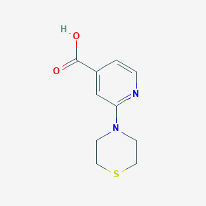 molecular formula C10H12N2O2S B1342234 2-Thiomorpholinoisonicotinic acid CAS No. 884507-29-3