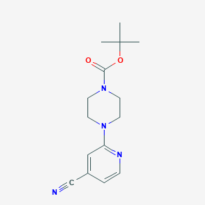 molecular formula C15H20N4O2 B1342236 Tert-butyl 4-(4-cyanopyridin-2-yl)piperazine-1-carboxylate CAS No. 884507-31-7