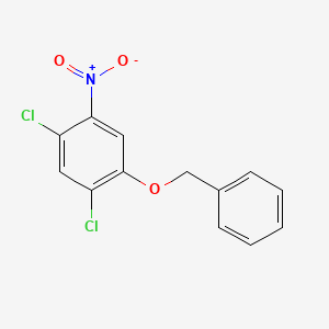 molecular formula C13H9Cl2NO3 B1342243 1-(苄氧基)-2,4-二氯-5-硝基苯 CAS No. 114109-50-1