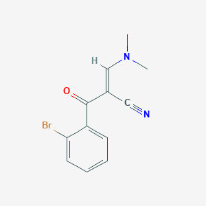 molecular formula C12H11BrN2O B1342244 2-(2-Bromobenzoyl)-3-(dimethylamino)acrylonitrile CAS No. 886361-83-7