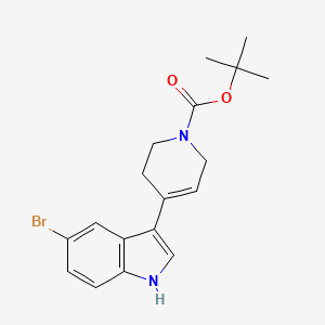 molecular formula C18H21BrN2O2 B1342246 tert-Butyl 4-(5-bromo-1H-indol-3-yl)-3,6-dihydro-1(2H)-pyridinecarboxylate CAS No. 886361-90-6
