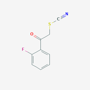 molecular formula C9H6FNOS B1342260 2-(2-Fluorophenyl)-2-oxoethyl thiocyanate CAS No. 887625-18-5