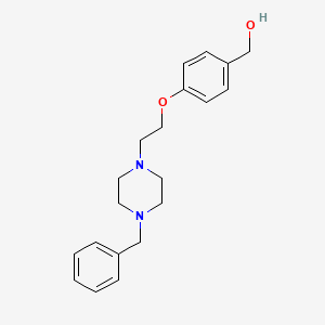 molecular formula C20H26N2O2 B1342266 (4-(2-(4-ベンジルピペラジン-1-イル)エトキシ)フェニル)メタノール CAS No. 937604-12-1