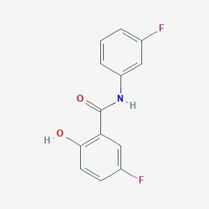 Benzamide, 5-fluoro-N-(3-fluorophenyl)-2-hydroxy-