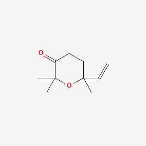 2H-Pyran-3(4H)-one, 6-ethenyldihydro-2,2,6-trimethyl-