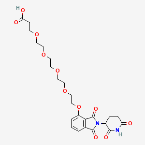 1-((2-(2,6-Dioxopiperidin-3-yl)-1,3-dioxoisoindolin-4-yl)oxy)-3,6,9,12-tetraoxapentadecan-15-oic acid