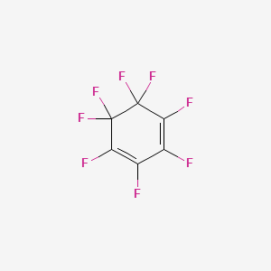 molecular formula C6F8 B13422754 1,2,3,4,5,5,6,6-Octafluoro-1,3-cyclohexadiene CAS No. 377-70-8