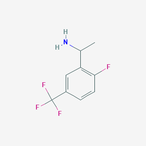 molecular formula C9H9F4N B1342279 1-(2-Fluoro-5-(trifluoromethyl)phenyl)ethanamine CAS No. 1098071-65-8