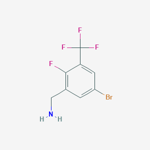 5-Bromo-2-fluoro-3-(trifluoromethyl)benzylamine