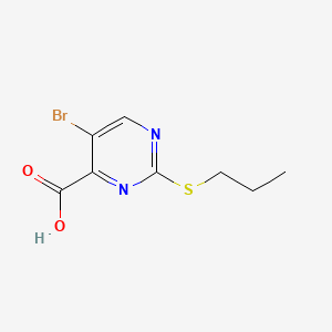 5-Bromo-2-(propylthio)pyrimidine-4-carboxylic Acid