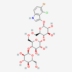 2-[6-[6-[(5-bromo-4-chloro-1H-indol-3-yl)oxy]-4,5-dihydroxy-2-(hydroxymethyl)oxan-3-yl]oxy-4,5-dihydroxy-2-(hydroxymethyl)oxan-3-yl]oxy-6-(hydroxymethyl)oxane-3,4,5-triol