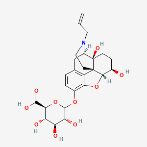 (2S,3S,4S,5R)-6-[[(4R,4aS,7R,7aR,12bS)-4a,7-dihydroxy-3-prop-2-enyl-1,2,4,5,6,7,7a,13-octahydro-4,12-methanobenzofuro[3,2-e]isoquinolin-9-yl]oxy]-3,4,5-trihydroxyoxane-2-carboxylic acid