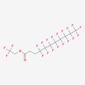 molecular formula C13H6F20O2 B13422995 2,2,2-Trifluoroethyl 4,4,5,5,6,6,7,7,8,8,9,9,10,10,11,11,11-heptadecafluoroundecanoate CAS No. 344580-04-7