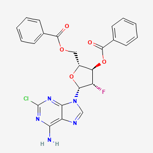 [(2R,3R,4S,5R)-5-(6-amino-2-chloropurin-9-yl)-3-benzoyloxy-4-fluorooxolan-2-yl]methyl benzoate