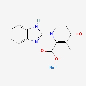 1-(1H-Benzo[d]imidazol-2-yl)-3-methyl-4-oxo-1,4-dihydropyridine-2-carboxylic acid Sodium Salt