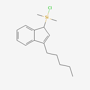 1-(Chlorodimethylsilyl)-3-pentyl-1H-indene