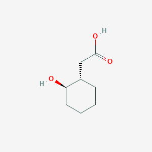 molecular formula C8H14O3 B1342309 2-[(1S,2R)-2-hydroxycyclohexyl]acetic acid CAS No. 884048-54-8