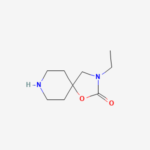 molecular formula C9H16N2O2 B1342322 3-Ethyl-1-oxa-3,8-diazaspiro[4.5]decan-2-one 