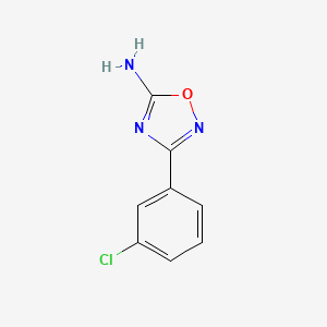 molecular formula C8H6ClN3O B1342342 3-(3-氯苯基)-1,2,4-噁二唑-5-胺 CAS No. 62508-75-2