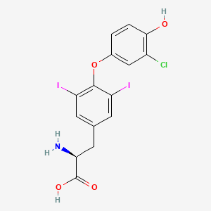 L-Tyrosine, O-(3-chloro-4-hydroxyphenyl)-3,5-diiodo-