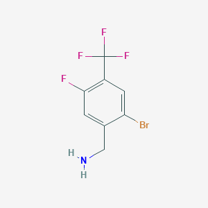 2-Bromo-5-fluoro-4-(trifluoromethyl)benzylamine