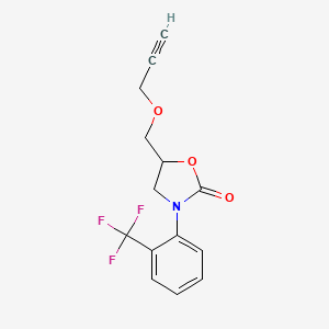 5-(2-Propynyloxymethyl)-3-(alpha,alpha,alpha-trifluoro-m-tolyl)-2-oxazolidinone