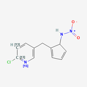 N-[2-[(6-chloro(5,6-13C2,115N)pyridin-3-yl)methyl]cyclopenta-2,4-dien-1-yl]nitramide