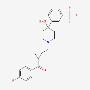 1-(2-(p-Fluorobenzoyl)cyclopropyl)methyl-4-(m-trifluoromethylphenyl)-4-piperidinol