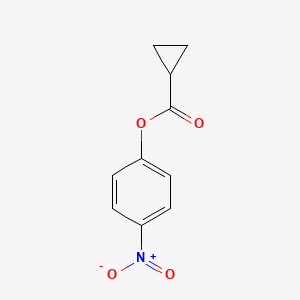 molecular formula C10H9NO4 B13423503 Cyclopropanecarboxylic acid, 4-nitrophenyl ester CAS No. 26050-99-7