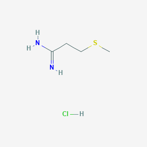 molecular formula C4H11ClN2S B1342358 3-(甲硫基)丙酰胺盐酸盐 CAS No. 88570-29-0