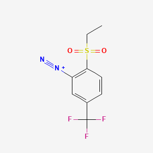 2-Ethylsulfonyl-5-(trifluoromethyl)benzenediazonium