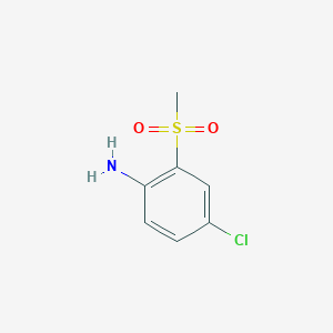 molecular formula C7H8ClNO2S B1342371 4-氯-2-(甲磺基)苯胺 CAS No. 102153-42-4
