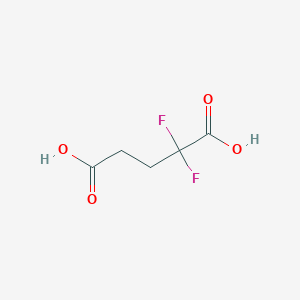 molecular formula C5H6F2O4 B1342372 2,2-二氟戊二酸 CAS No. 380-86-9