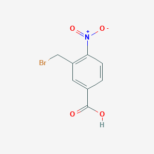 molecular formula C8H6BrNO4 B1342387 3-(溴甲基)-4-硝基苯甲酸 CAS No. 916791-27-0
