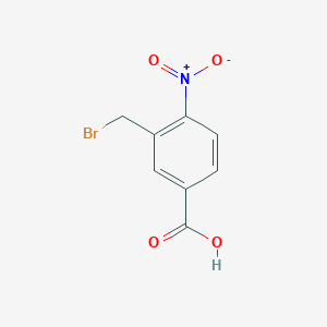 molecular formula C8H6BrNO4 B1342387 Ácido 3-bromometil-4-nitrobenzoico CAS No. 916791-27-0