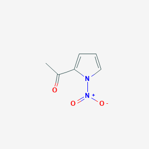 molecular formula C6H6N2O3 B134239 1-Nitro-2-acetylpyrrole CAS No. 158366-45-1