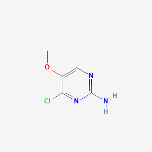 molecular formula C5H6ClN3O B1342391 4-Chloro-5-methoxypyrimidin-2-amine CAS No. 4763-36-4