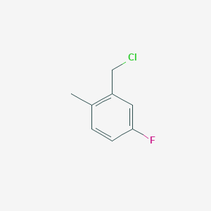 molecular formula C8H8ClF B1342394 2-(氯甲基)-4-氟-1-甲基苯 CAS No. 22062-55-1