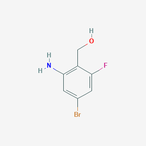 molecular formula C7H7BrFNO B13424077 2-Amino-4-bromo-6-fluorobenzyl alcohol 