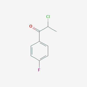 molecular formula C9H8ClFO B134241 2-氯-4'-氟丙基苯甲酮 CAS No. 81112-09-6