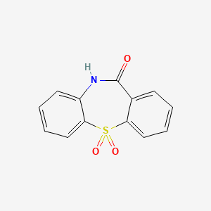 molecular formula C13H9NO3S B13424282 dibenzo[b,f][1,4]thiazepin-11(10H)-one 5,5-dioxide 