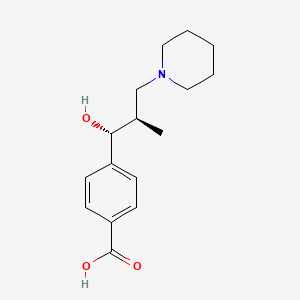 4-[(1R,2R)-1-hydroxy-2-methyl-3-piperidin-1-ylpropyl]benzoic acid