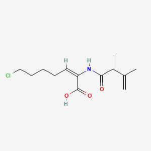 (E)-7-chloro-2-(2,3-dimethylbut-3-enoylamino)hept-2-enoic acid