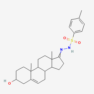 N-[(3-hydroxy-10,13-dimethyl-1,2,3,4,7,8,9,11,12,14,15,16-dodecahydrocyclopenta[a]phenanthren-17-ylidene)amino]-4-methylbenzenesulfonamide