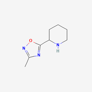 molecular formula C8H13N3O B1342435 2-(3-甲基-1,2,4-噁二唑-5-基)哌啶 CAS No. 343246-64-0